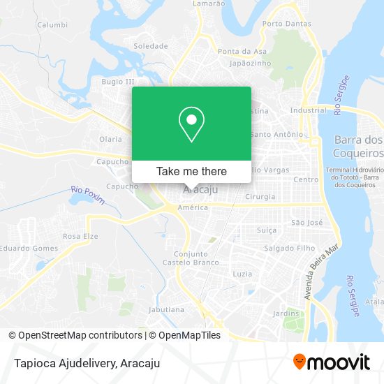 Tapioca Ajudelivery map