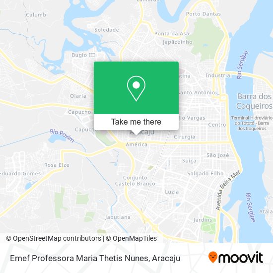 Mapa Emef Professora Maria Thetis Nunes