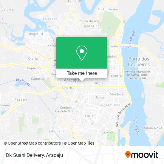 Dk Sushi Delivery map