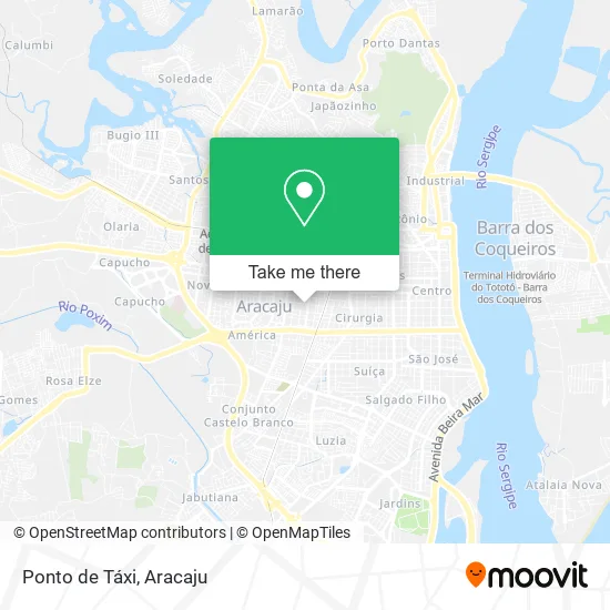 Ponto de Táxi map