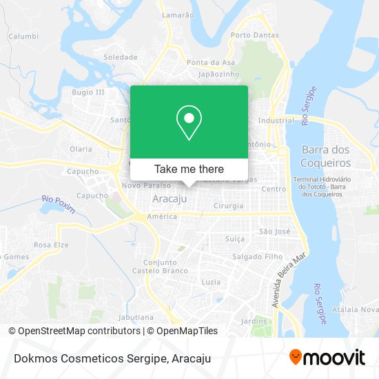 Dokmos Cosmeticos Sergipe map