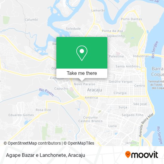 Mapa Agape Bazar e Lanchonete