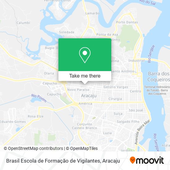 Mapa Brasil Escola de Formação de Vigilantes