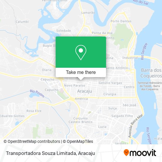 Mapa Transportadora Souza Limitada