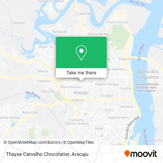 Thayse Carvalho Chocolatier map