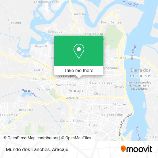 Mundo dos Lanches map