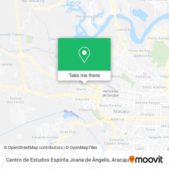 Mapa Centro de Estudos Espirita Joana de Ângelis