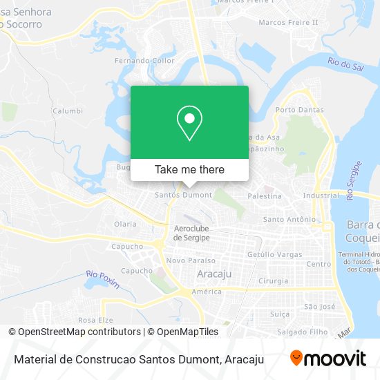 Material de Construcao Santos Dumont map