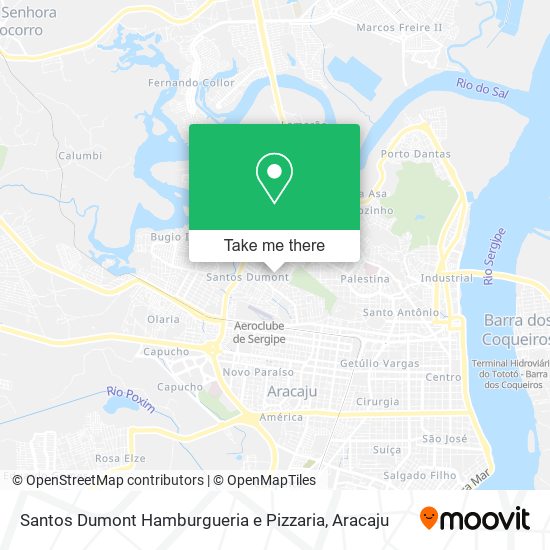 Santos Dumont Hamburgueria e Pizzaria map