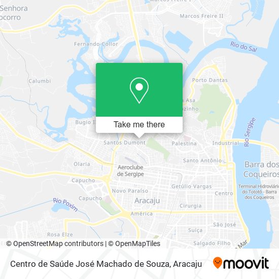 Mapa Centro de Saúde José Machado de Souza