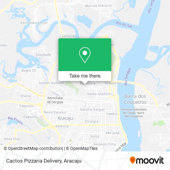 Cactos Pizzaria Delivery map