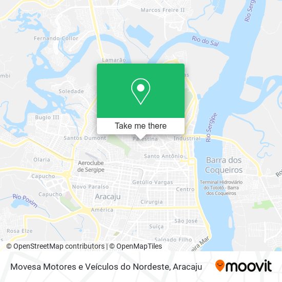 Mapa Movesa Motores e Veículos do Nordeste