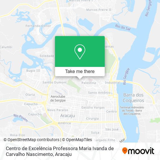 Mapa Centro de Excelência Professora Maria Ivanda de Carvalho Nascimento