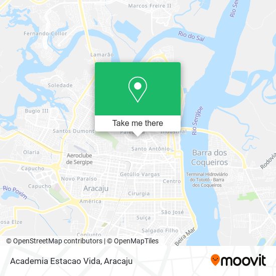 Mapa Academia Estacao Vida