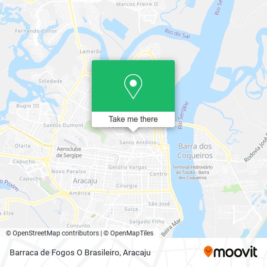 Barraca de Fogos O Brasileiro map
