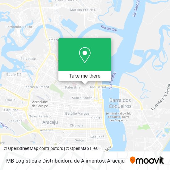 MB Logistica e Distribuidora de Alimentos map