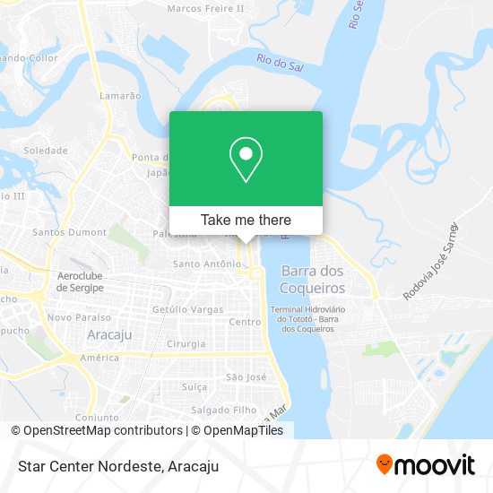 Star Center Nordeste map