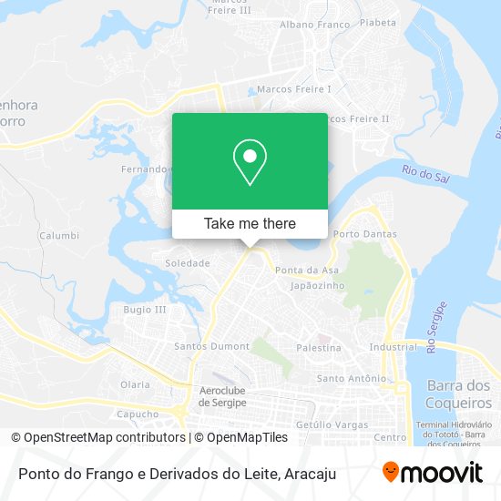 Mapa Ponto do Frango e Derivados do Leite