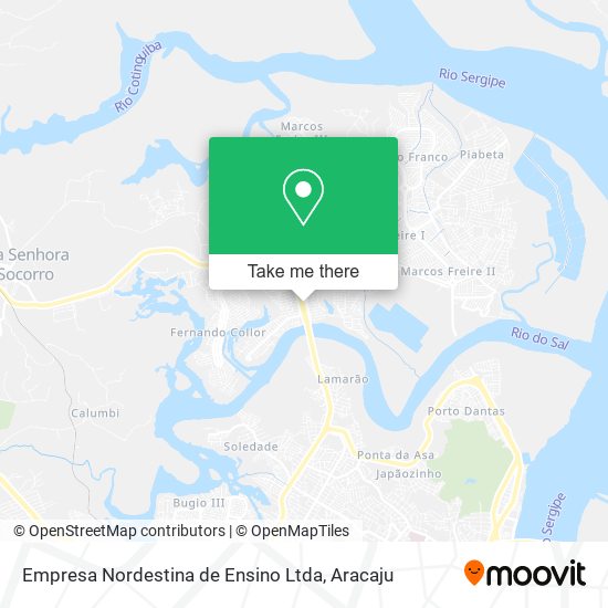 Mapa Empresa Nordestina de Ensino Ltda