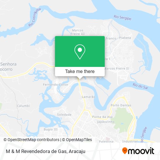 Mapa M & M Revendedora de Gas