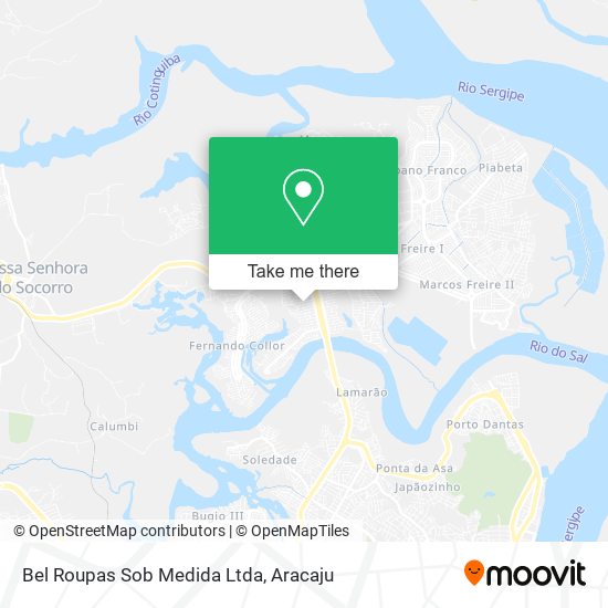 Bel Roupas Sob Medida Ltda map