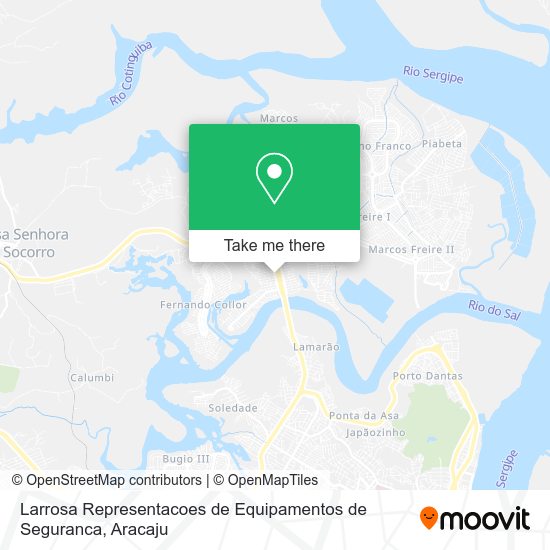 Mapa Larrosa Representacoes de Equipamentos de Seguranca