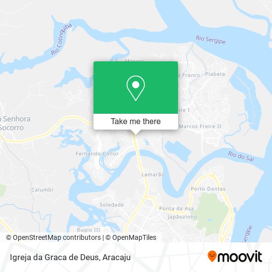 Mapa Igreja da Graca de Deus