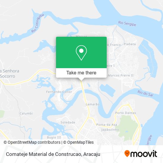 Comateje Material de Construcao map