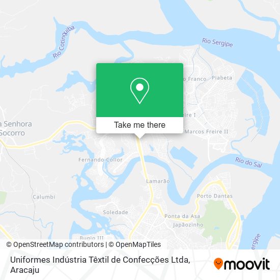 Uniformes Indústria Têxtil de Confecções Ltda map