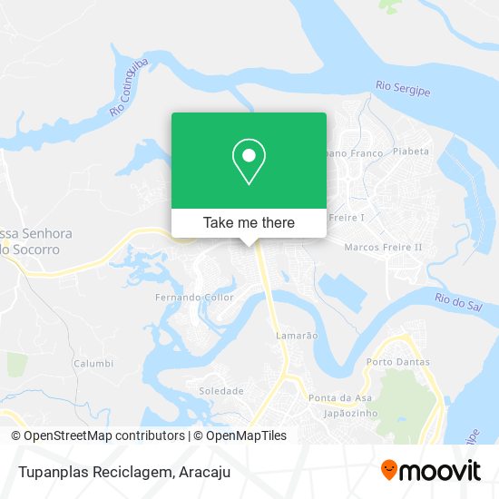 Tupanplas Reciclagem map