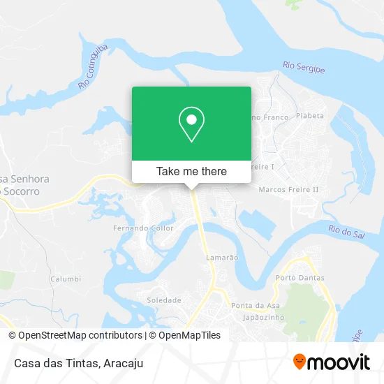 Casa das Tintas map