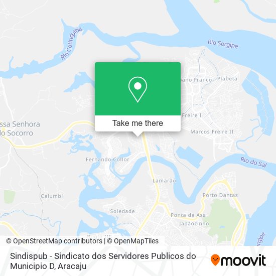 Mapa Sindispub - Sindicato dos Servidores Publicos do Municipio D