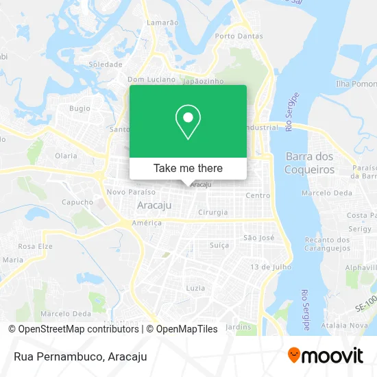 Rua Pernambuco map