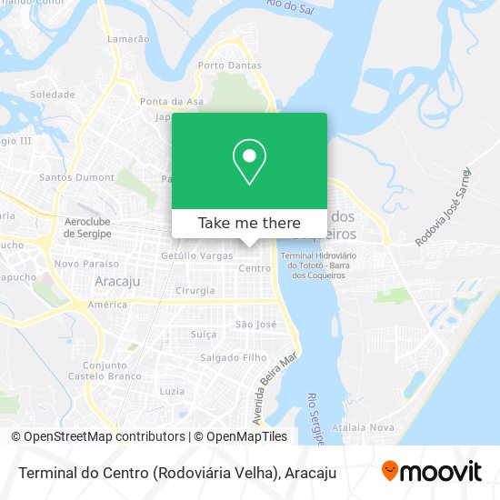 Mapa Terminal do Centro (Rodoviária Velha)