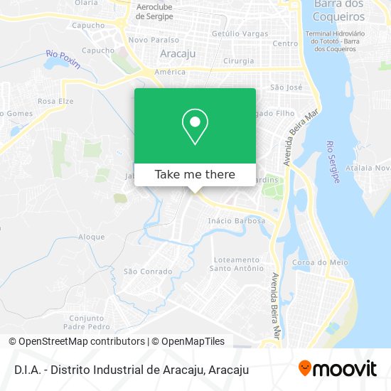 Mapa D.I.A. - Distrito Industrial de Aracaju