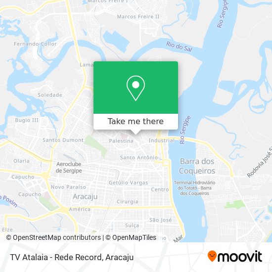Mapa TV Atalaia - Rede Record