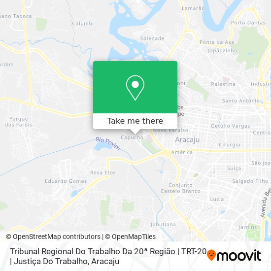 Mapa Tribunal Regional Do Trabalho Da 20ª Região | TRT-20 | Justiça Do Trabalho