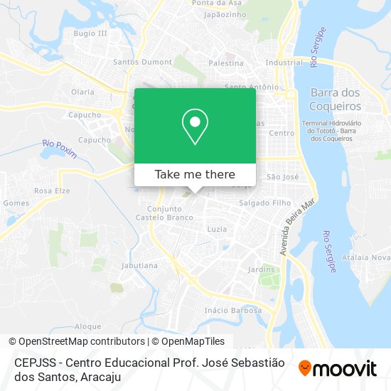 Mapa CEPJSS - Centro Educacional Prof. José Sebastião dos Santos