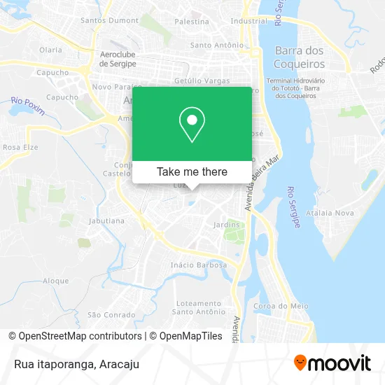 Rua itaporanga map