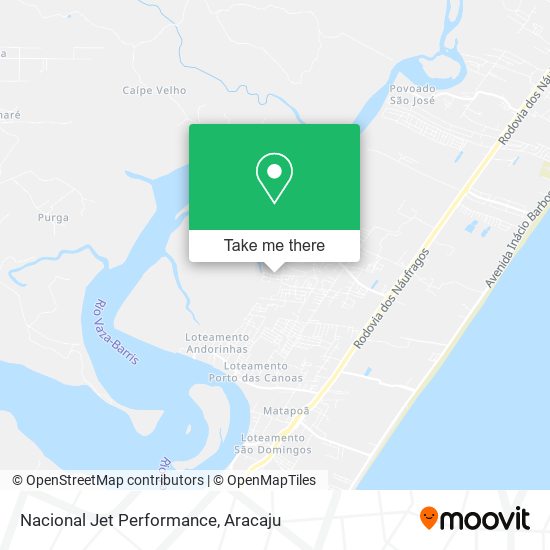 Nacional Jet Performance map