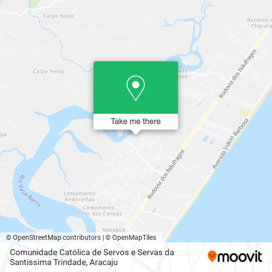 Mapa Comunidade Católica de Servos e Servas da Santíssima Trindade