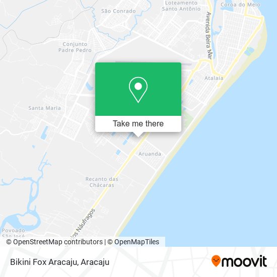 Mapa Bikini Fox Aracaju