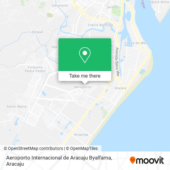 Mapa Aeroporto Internacional de Aracaju Byalfama