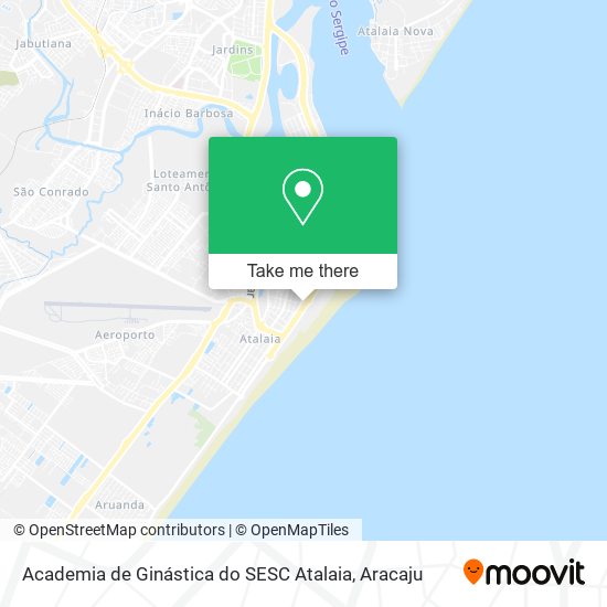 Mapa Academia de Ginástica do SESC Atalaia