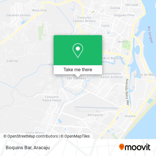 Boquins Bar map