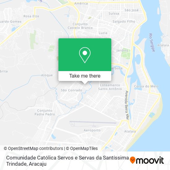 Mapa Comunidade Católica Servos e Servas da Santíssima Trindade