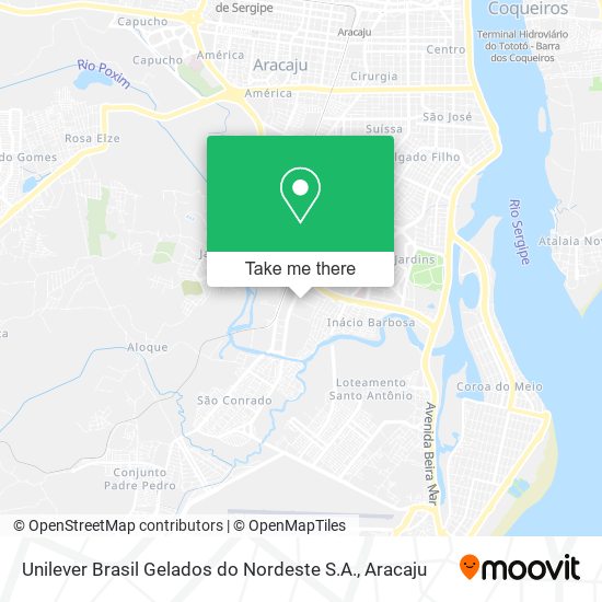 Unilever Brasil Gelados do Nordeste S.A. map