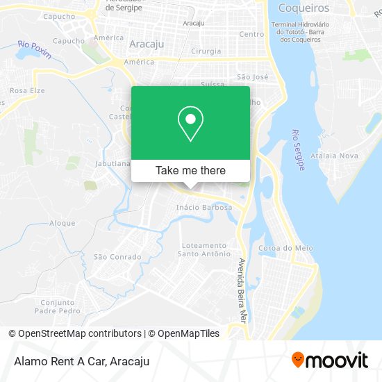 Alamo Rent A Car map