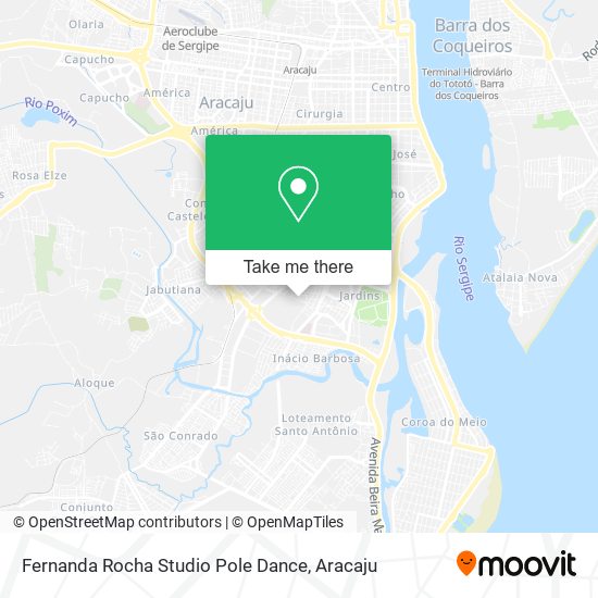 Mapa Fernanda Rocha Studio Pole Dance