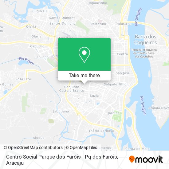 Mapa Centro Social Parque dos Faróis - Pq dos Faróis